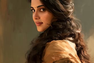 create oil painting, digital oil painting