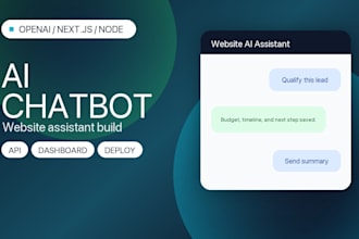 build an openai chatbot for your nextjs website
