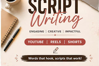 write engaging you tube instagram and short video scripts