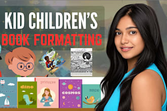 kdp book formatting, children book, amazon KDP, kindle or paperback formatting