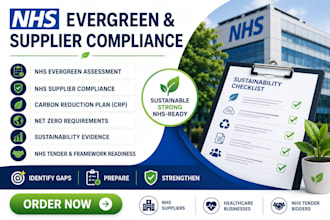 prepare your nhs evergreen, crp and net zero supplier compliance
