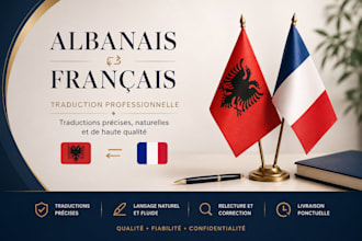professionally translate french to albanian or albanian to french