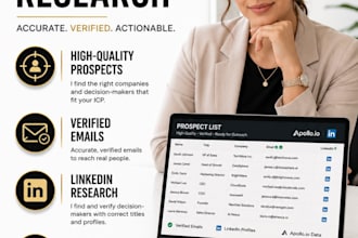 do b2b prospect research and find qualified decision makers