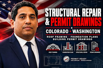 prepare colorado washington structural repair roof framing foundation plans