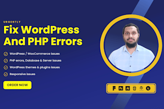 fix wordpress issues,  troubleshoot woocommerce, debug php errors