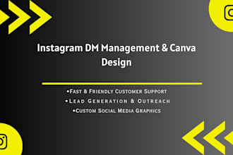 be your virtual assistant for instagram dm management and canva design