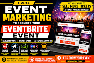 do eventbrite promotion and marketing to boost ticket sales and sell out events