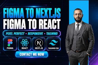 convert figma to nextjs, figma to react or xd to react