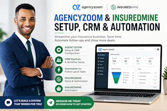 agencyzoom setup, crm, automation, insuredmine setup, insuredmine automation