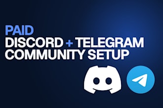set up your paid discord server or telegram community with controlled access