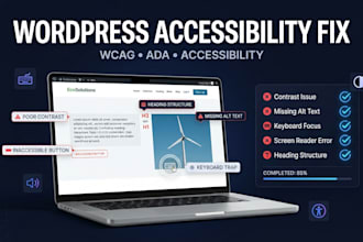 fix wordpress accessibility issues for wcag and ada compliance