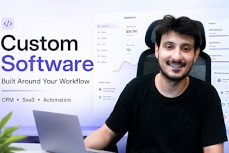 develop custom saas, CRM, web applications, with react, next
