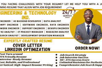 write ats tech IT software cybersecurity data ai engineering developer resume CV