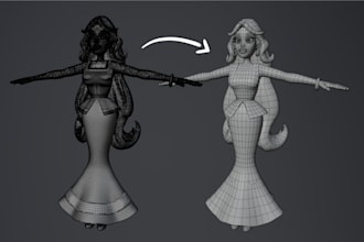 do retopology and unwrap of your 3d characters and assets