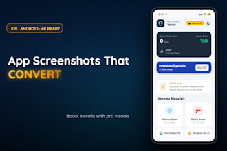 design high converting store screenshots for ios and android