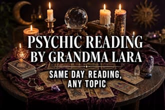 do accurate psychic tarot reading on any topic, by grandmalara