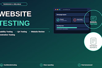do website testing, usability testing, qa testing, website review, pentest