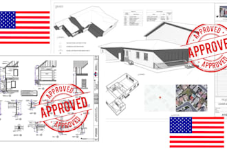 be civil structural engineer permit set architectural oh tx seal, sign mep draw