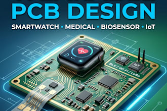 design wearable, smartwatch, medical, biosensor and iot pcb