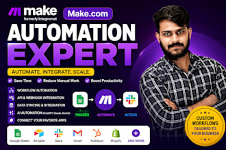 build make com automation workflows with api and ai