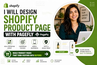 design your shopify product page with pagefly