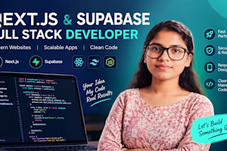 build full stack nextjs web app with supabase database