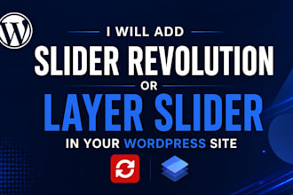 add revolution slider or layer slider in your wordpress site