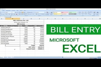 do bookkeeping, billing data entry, and bank reconciliation