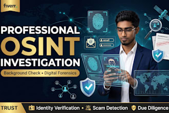 conduct a professional osint background check and investigation
