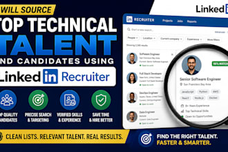 source top technical talent and candidates using linkedin recruiter