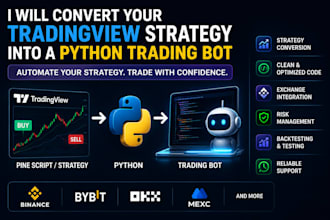 convert your tradingview strategy into a python trading bot