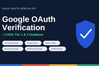 do google oauth verification with a casa guide