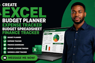 create excel budget planner, expense tracker, budget spreadsheet finance tracker