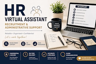 be your HR virtual assistant for recruitment and administrative support