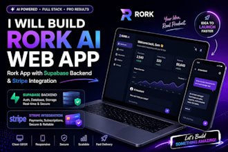 build rork ai web app, rork app with supabase backend and stripe integration