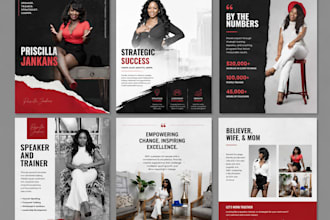 design a professional speaker one sheet, media kit and press kit