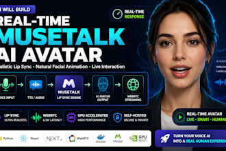 build a real time mustalk webrtc talking avatar