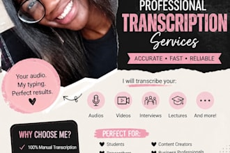 transcript a audio or video