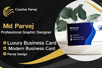 design professional and modern business card