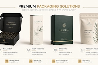 design professional packaging box and dieline