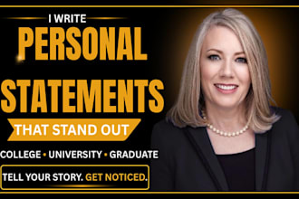 edit personal statement, statement of purpose, for school graduate application