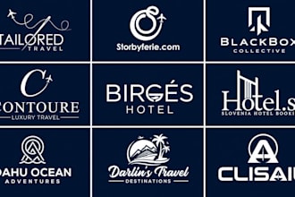 design a luxury travel, hotel, vacation rental and resort logo for your