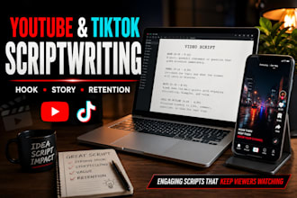 write viral youtube and tiktok video scripts that is engaging