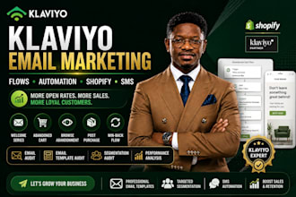 setup klaviyo automation, email audit and SMS marketing , shopify integration