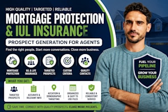 generate mortgage protection and iul insurance leads for agents