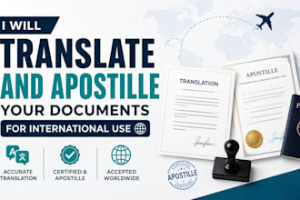 translate and apostille your documents for international use