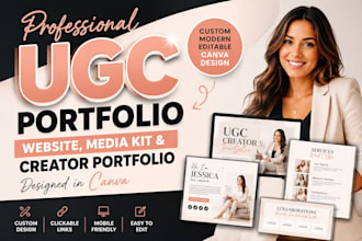 design canva ugc portfolio website ugc media kit canva creator portfolio