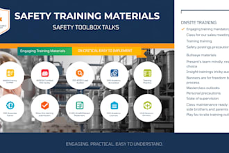 create engaging safety training materials and toolbox talks