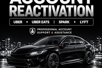 uber reactivation, ubereat reactivation, spark reactivation, lyft reactivation