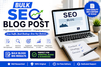write bulk SEO blog posts for your website